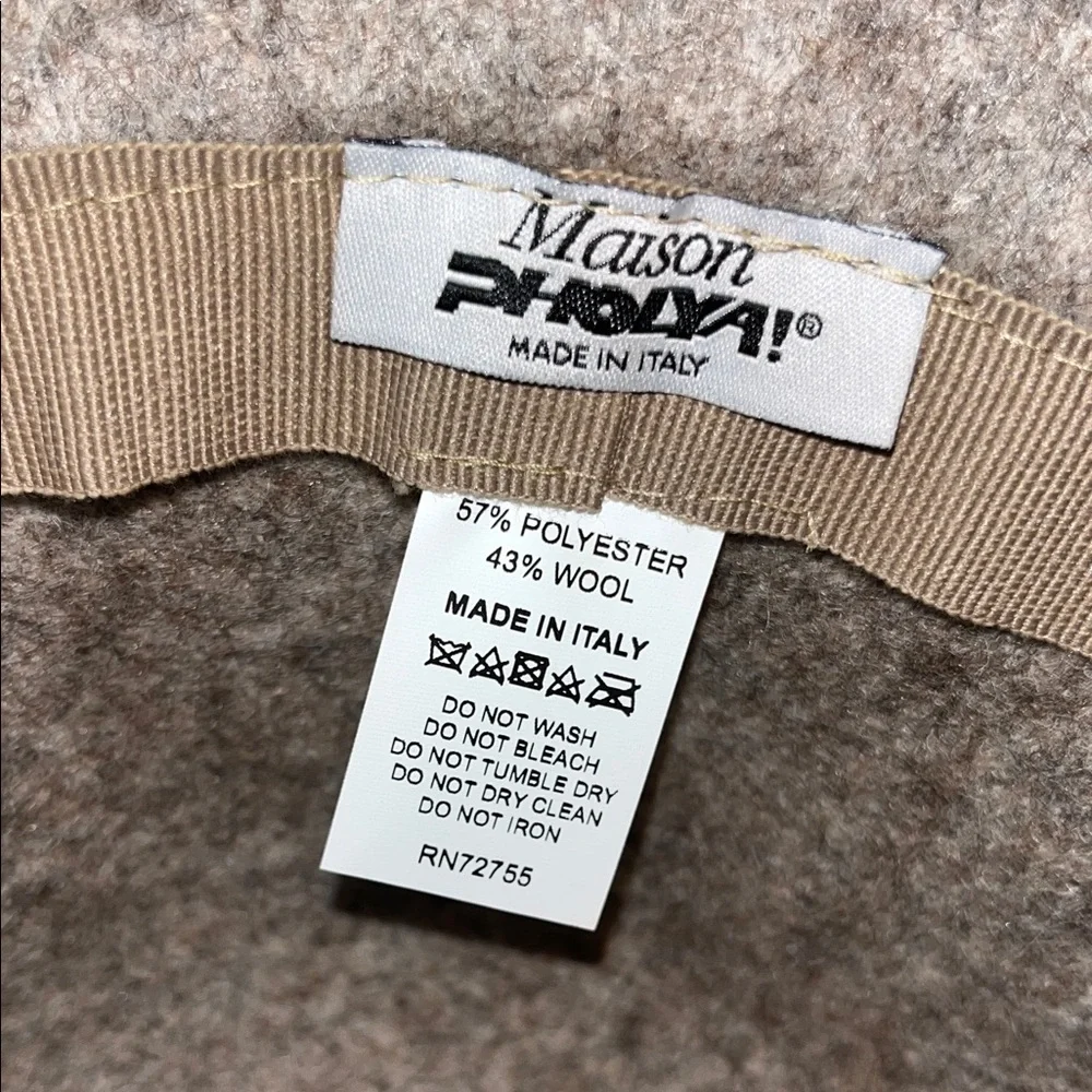 NWT! Retro Madison Pholya Italian Wool Winter Hat - Picture 5 of 6